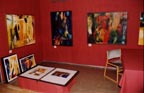 Stand auf der Th&uuml;ringer Kunstmesse 2002