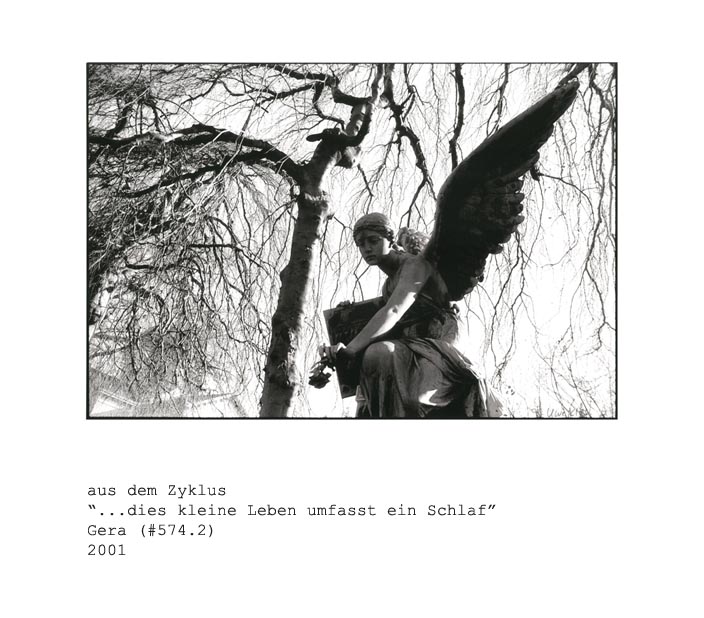 Fotografie von Uwe Klos aus dem Zyklus: ...dies kleine Leben umfasst ein Schlaf: Gera