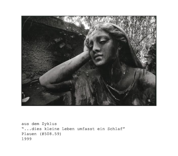 Fotografie von Uwe Klos aus dem Zyklus: ...dies kleine Leben umfasst ein Schlaf: Plauen